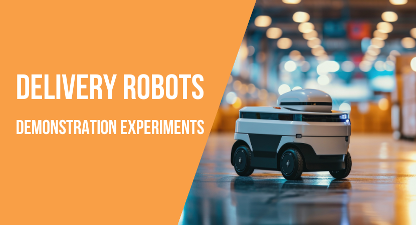 Automatic delivery robot experiments