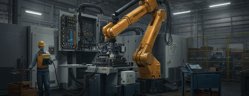 円筒座標ロボットの活用例