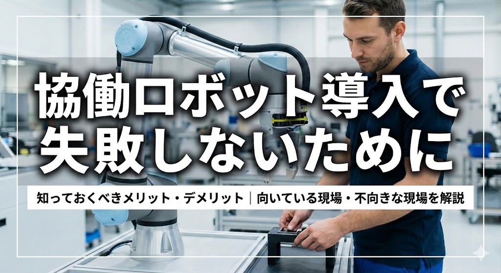 協働ロボット導入で失敗しないために知っておくべきメリット・デメリット｜向いている現場・不向きな現場を解説
