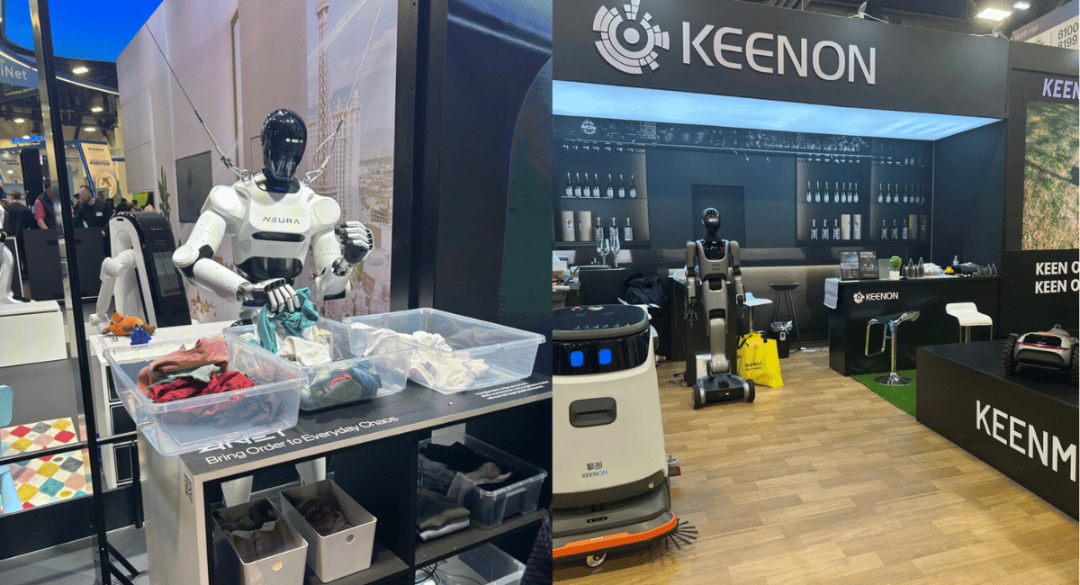 家事をしているヒューマノイドロボット