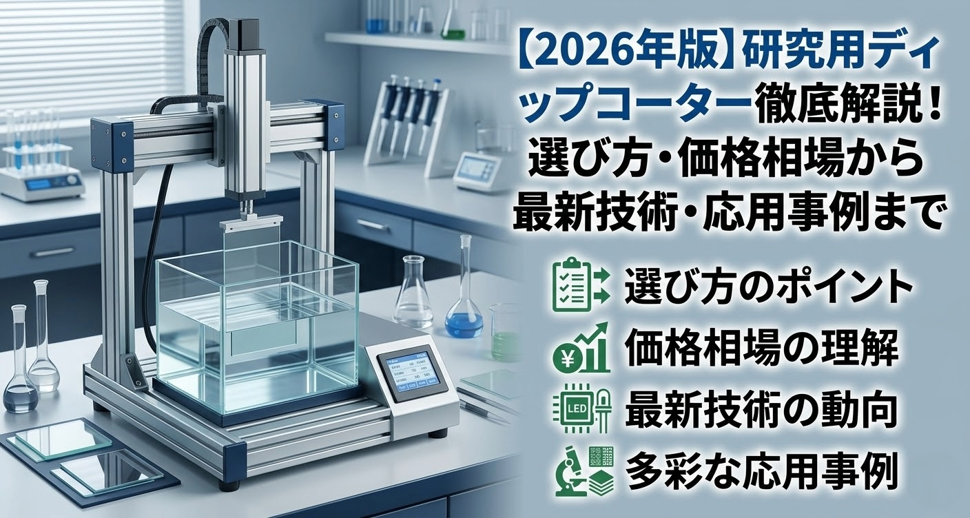 【2026年版】研究用ディップコーター徹底解説！選び方・価格相場から最新技術・応用事例まで