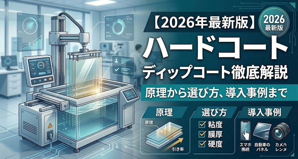 【2026年最新版】ハードコート ディップコート徹底解説｜原理から選び方、導入事例まで