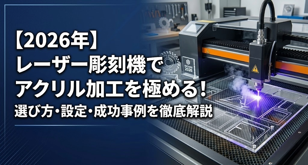 【2026年】レーザー彫刻機でアクリル加工を極める！選び方・設定・成功事例を徹底解説