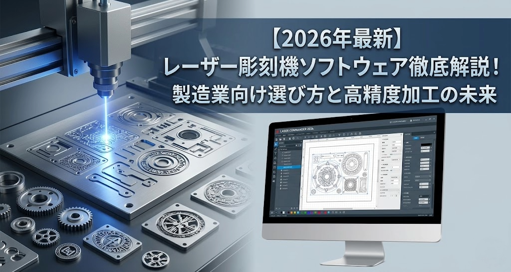 【2026年最新】レーザー彫刻機ソフトウェア徹底解説！製造業向け選び方と高精度加工の未来