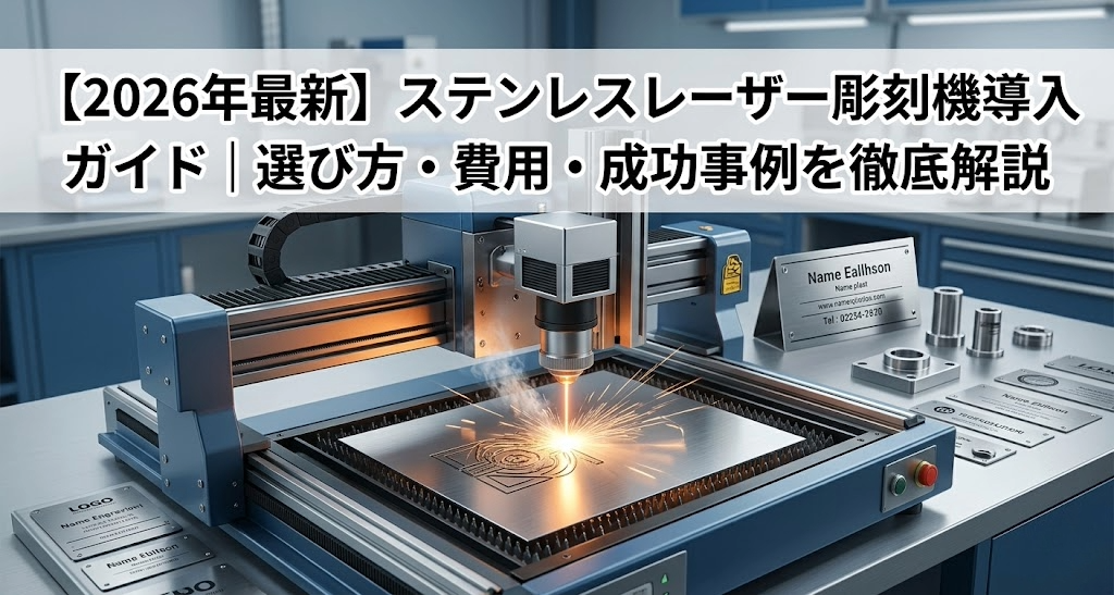 【2026年最新】ステンレス加工のレーザー彫刻機導入ガイド｜選び方・費用・成功事例を徹底解説