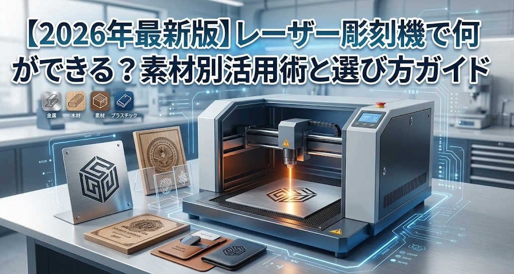 【2026年最新版】レーザー彫刻機で何ができる？素材別活用術と選び方ガイド