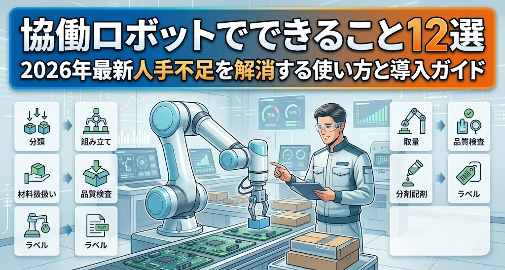 協働ロボットでできること12選 2026年最新人手不足を解消する使い方と導入ガイド