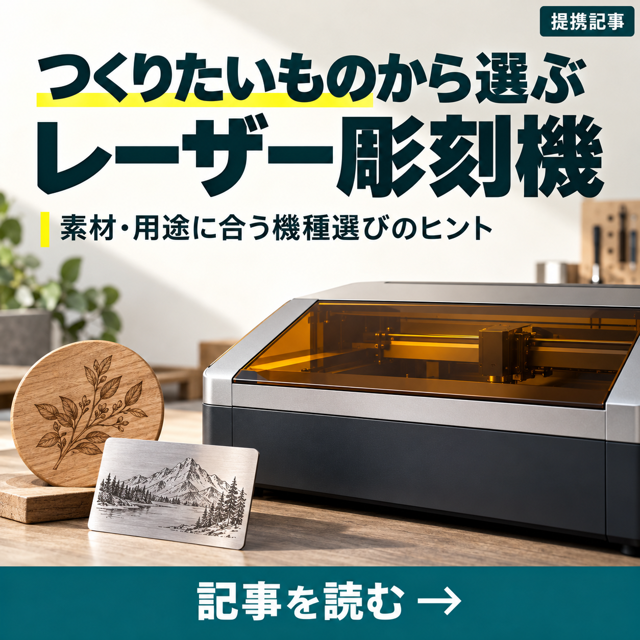 つくりたいものから選ぶレーザー彫刻機 素材・用途に合う機種選びのヒント
